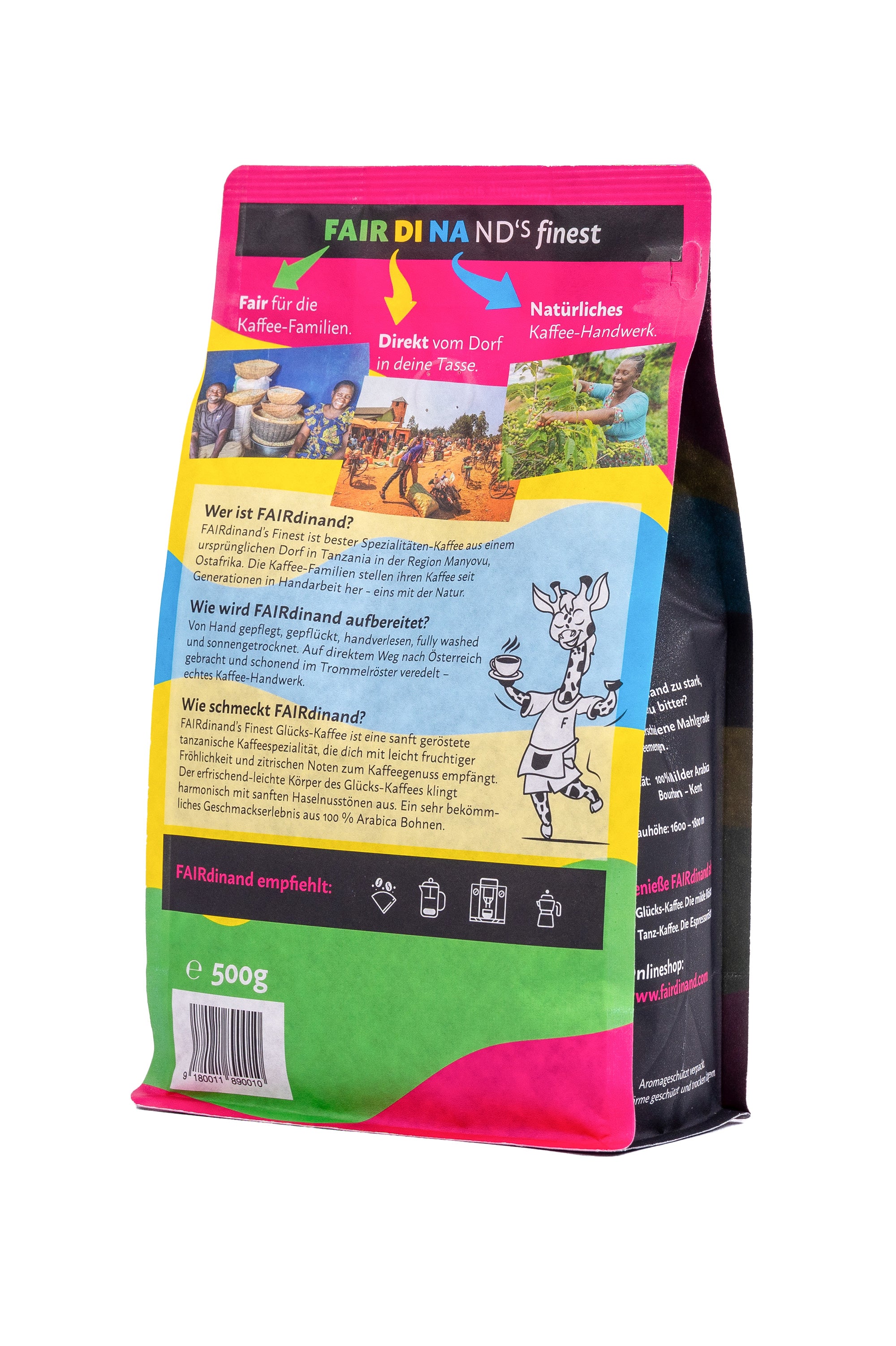 Glücks-Kaffee. Die milde Röstung.